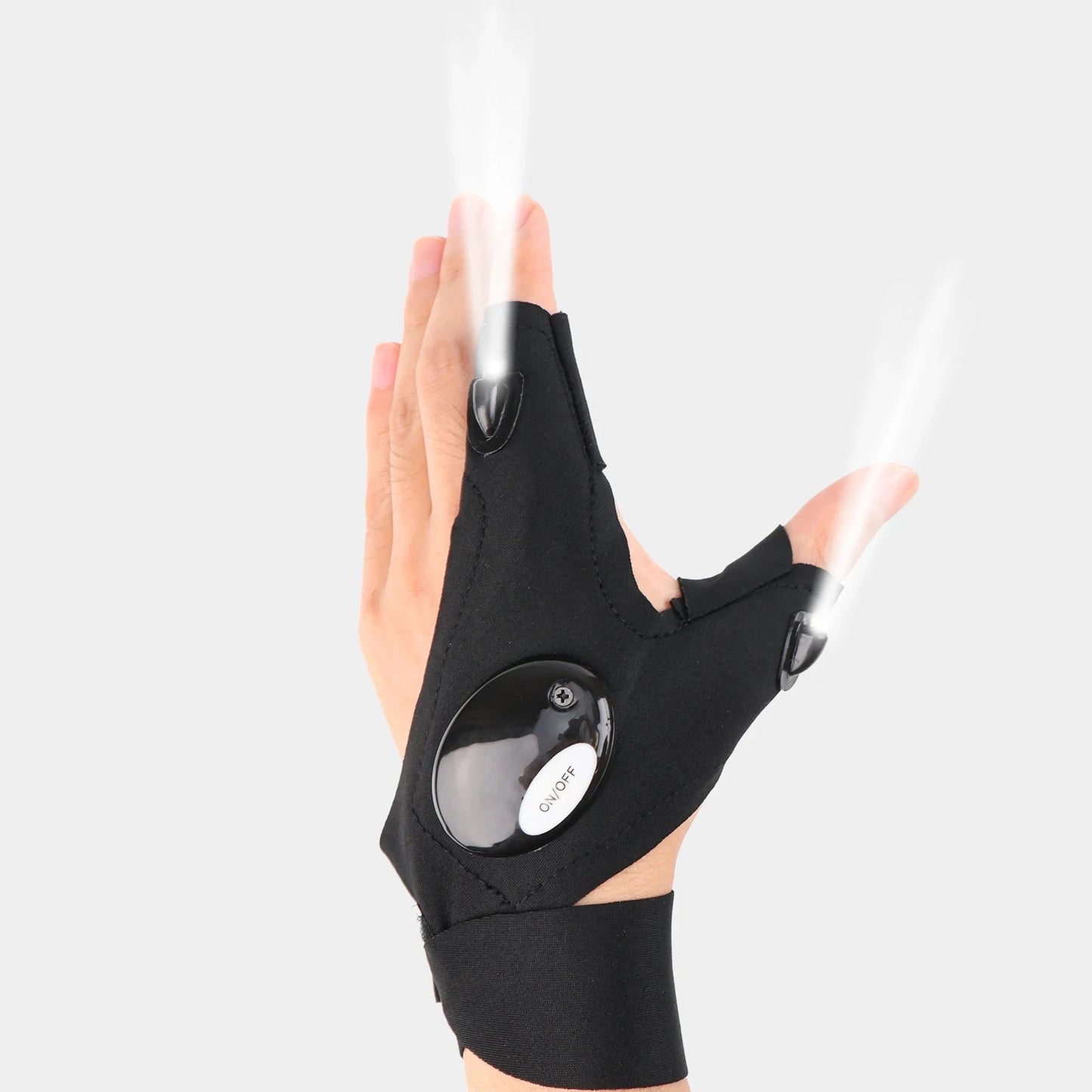 LED Finger Outdoor Glove