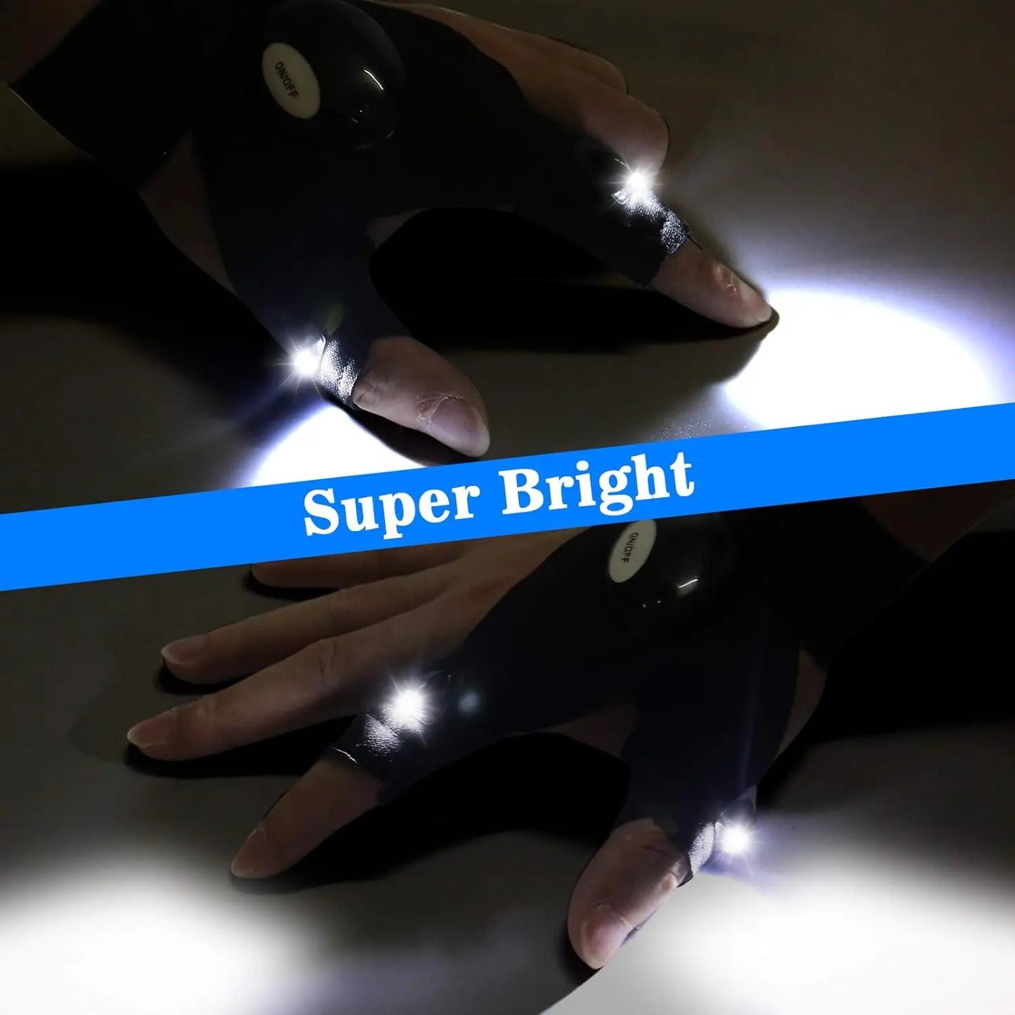 LED Finger Outdoor Glove